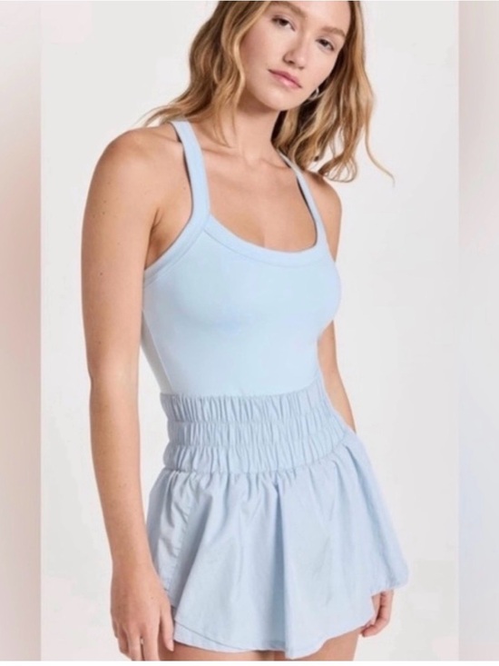 FP Movement by Free People Dresses & Skirts - FP Movement by Free People Light Blue Square Neck Tank